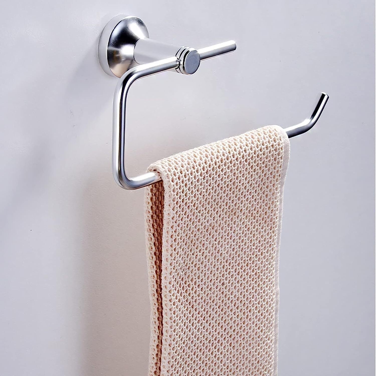 Towel Rings for Bathroom, Aviation Aluminum Towel Holder Hand Towel Ring Hanging ?Round Hanger Polished Chrome Contemporary Style Bathroom Accessories for Bathroom, Kitchen, Hotel, Toilet