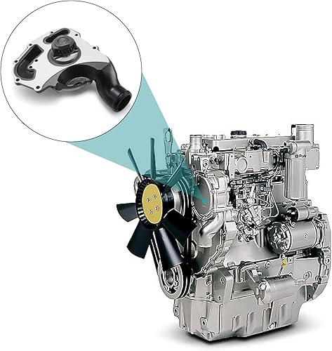 Miniatura 6 de Bomba de agua U5MW0206 6924950 6912024 7012333 para Perkins 1104D-44TA 1104C-44 1104C-E44, Massey Ferguson 275 451, Bobcat T2556 T2566 T3577 1 T35