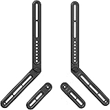Mounting Dream Support de Barre de Son Universel Support-TV-Barre de Son, pour Barres de Son Jusqu’à 10kg, Installer au-Dessus ou sous la TV, avec Paques d'extension Longues et Courtes Détachables