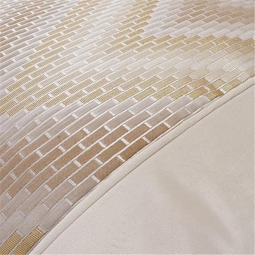 Miniatura 5 de MICHAEL AMINI Infinity - Juego de 2 almohadas de terciopelo de 21 x 21 pulgadas en color dorado/crema metalizado