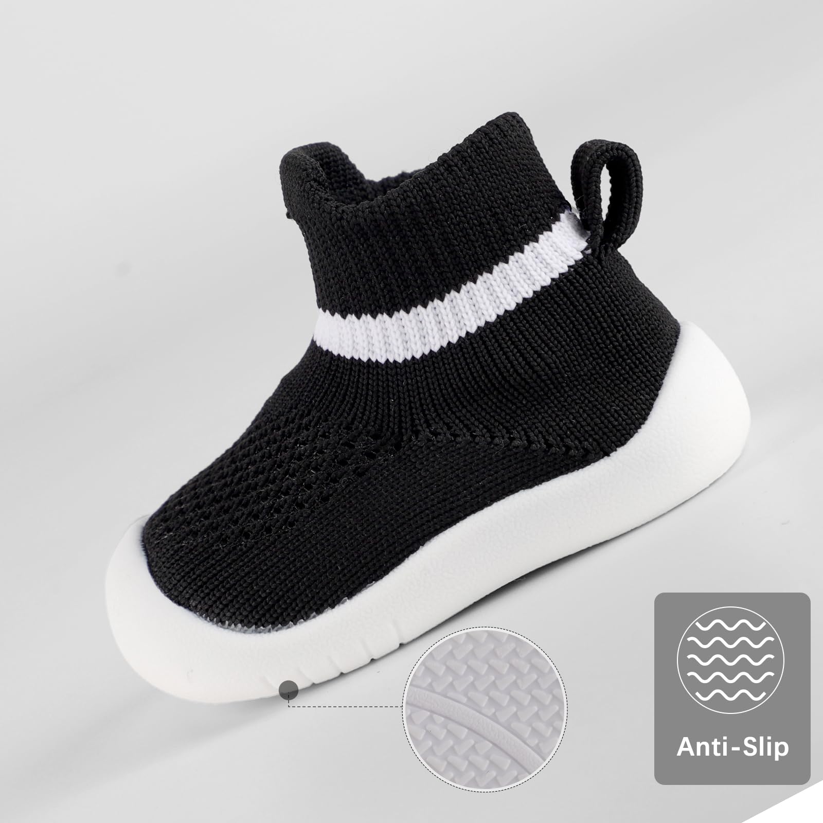 MK MATT KEELY Baby Shoes Boys Girls Sock Shoes Toddlers Pre Walkers First Walking Shoes with Anti Slip Rubber Sole — view 5