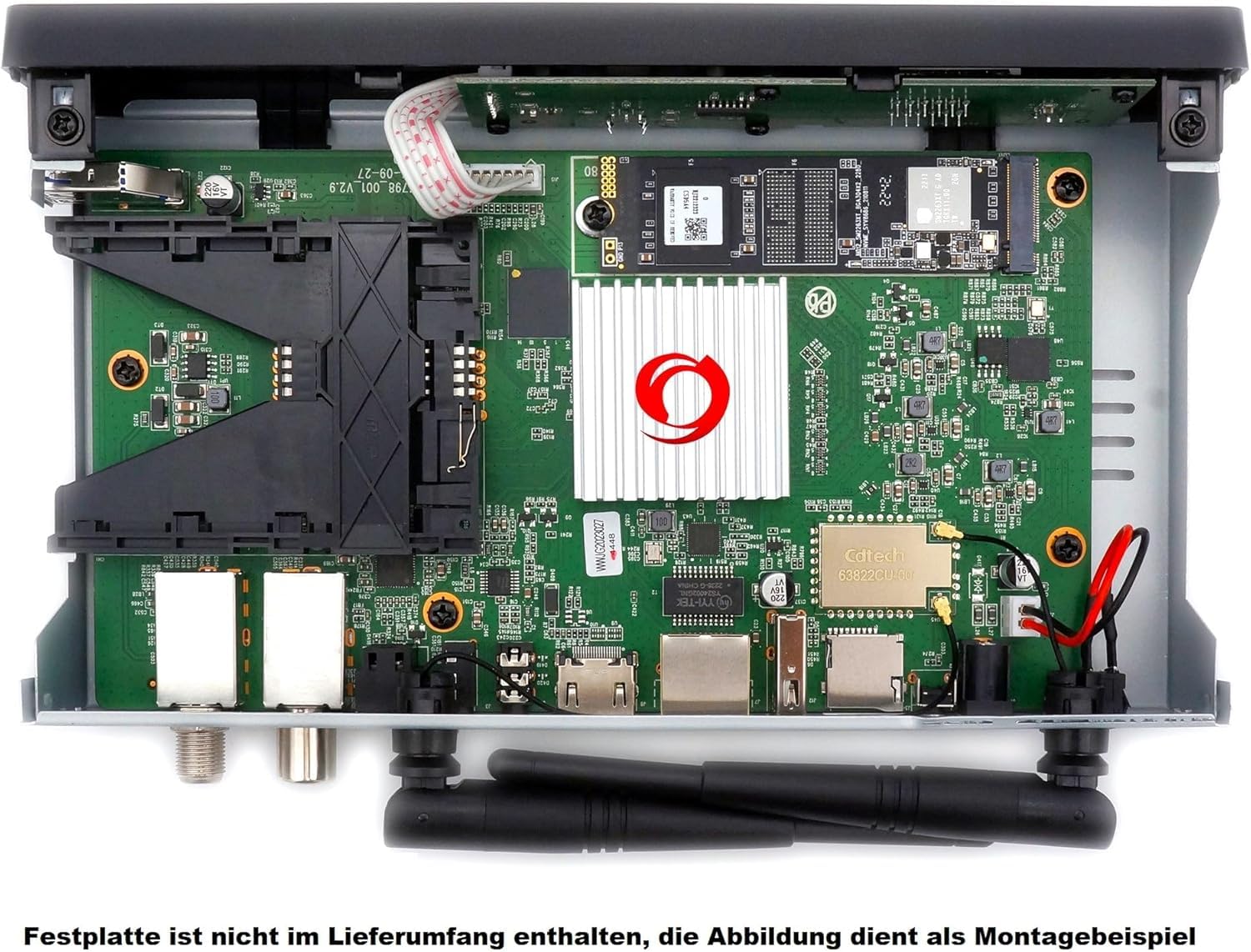 Octagon SF8008 V3 (Version 3) UHD 4K Supreme Combo Receiver, Sat- Kabel- & DVB-T2 Receiver, E2 Linux & Define OS, mit PVR Aufnahmefunktion, M.2 M Key, Gigabit LAN, Kartenleser, Sat to IP, WiFi WLAN