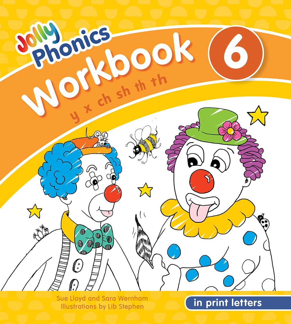 Jolly Phonics Workbook 6 : In Print Letters (American English Edition) by Sue...
