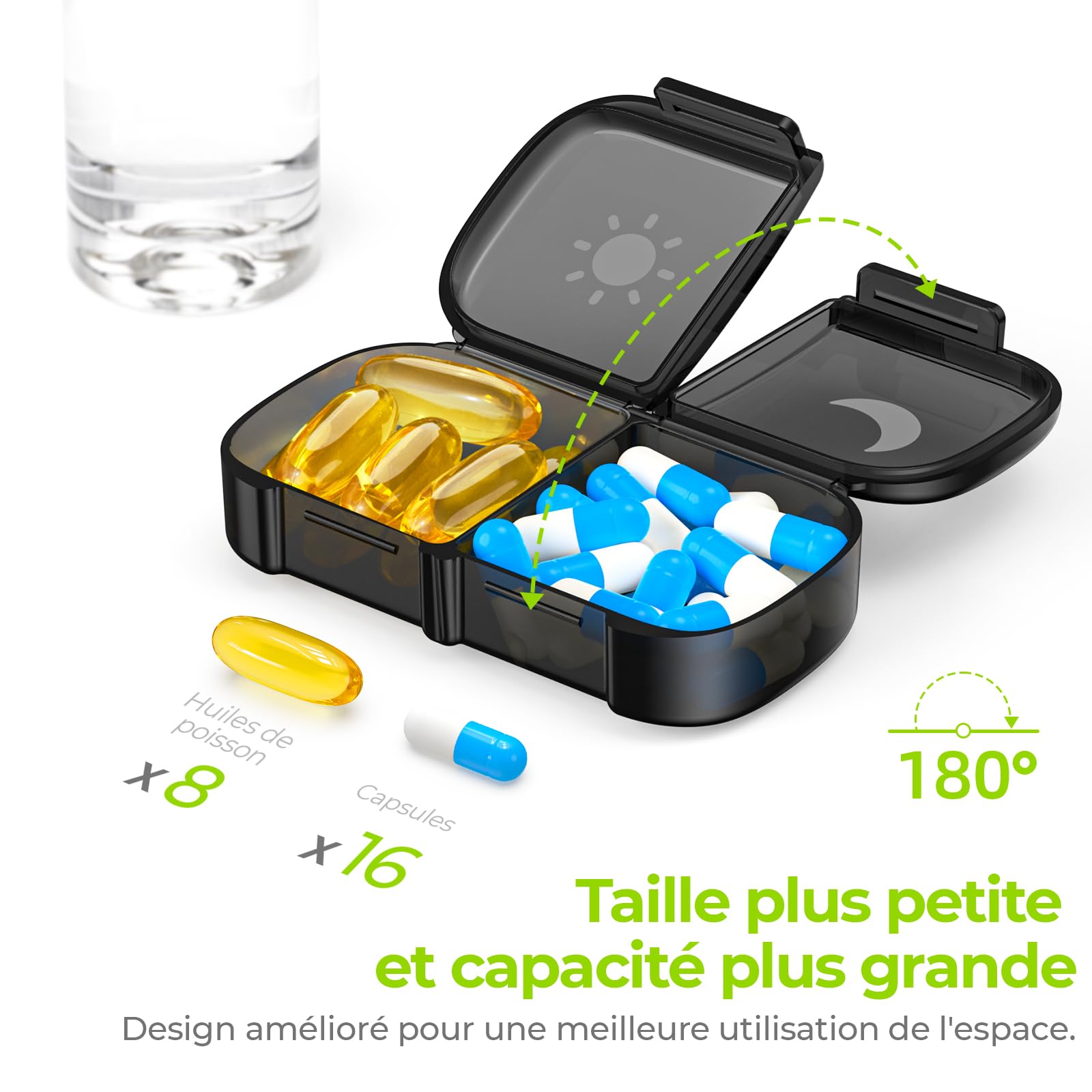 Pilulier Semainier 7 Jours, 21 Compartiments (matin, Midi, Soir) - Neuf - Origine Chine