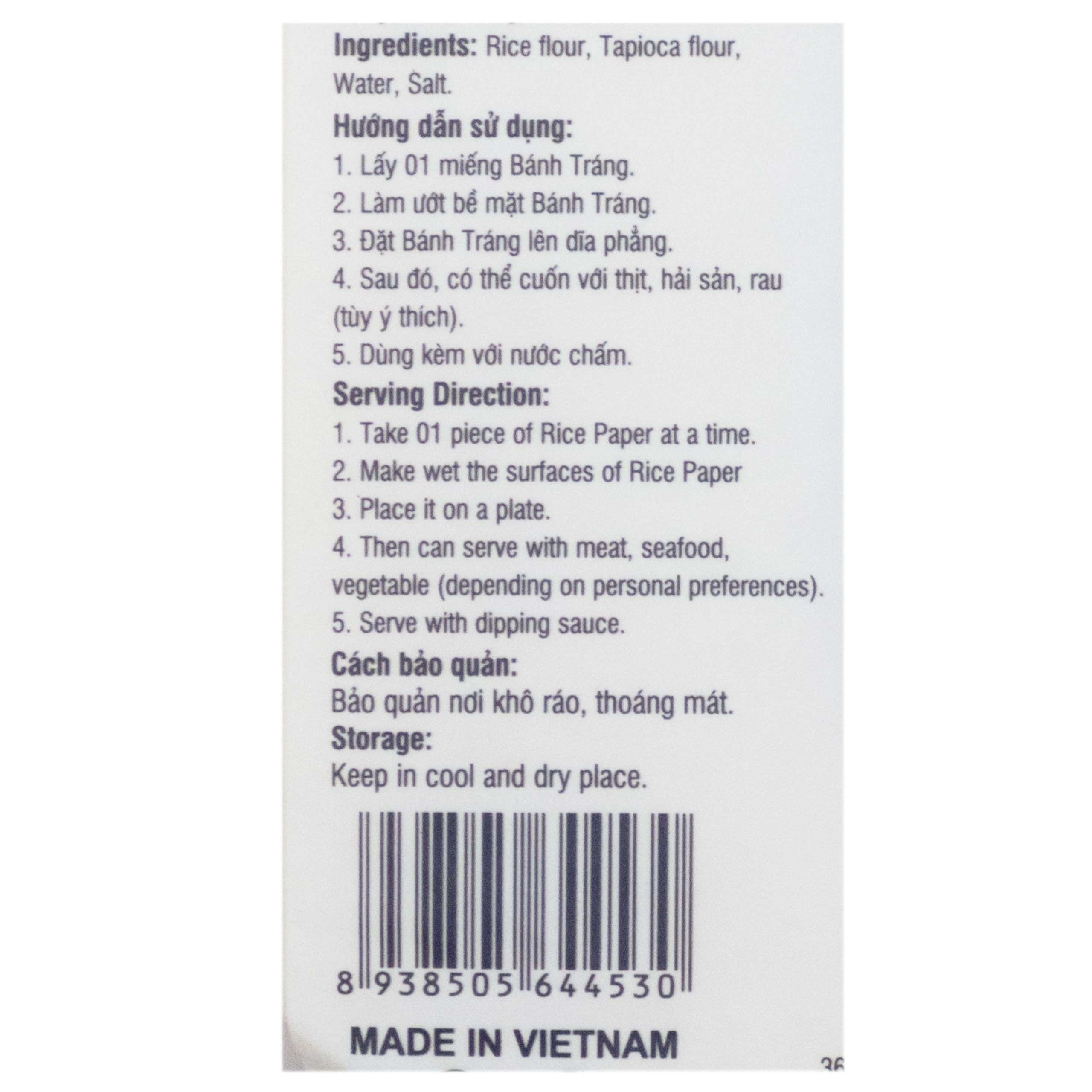 Mr Rice Fresh Roll Rice Paper 16cm (300gm) - Image 6 thumbnail