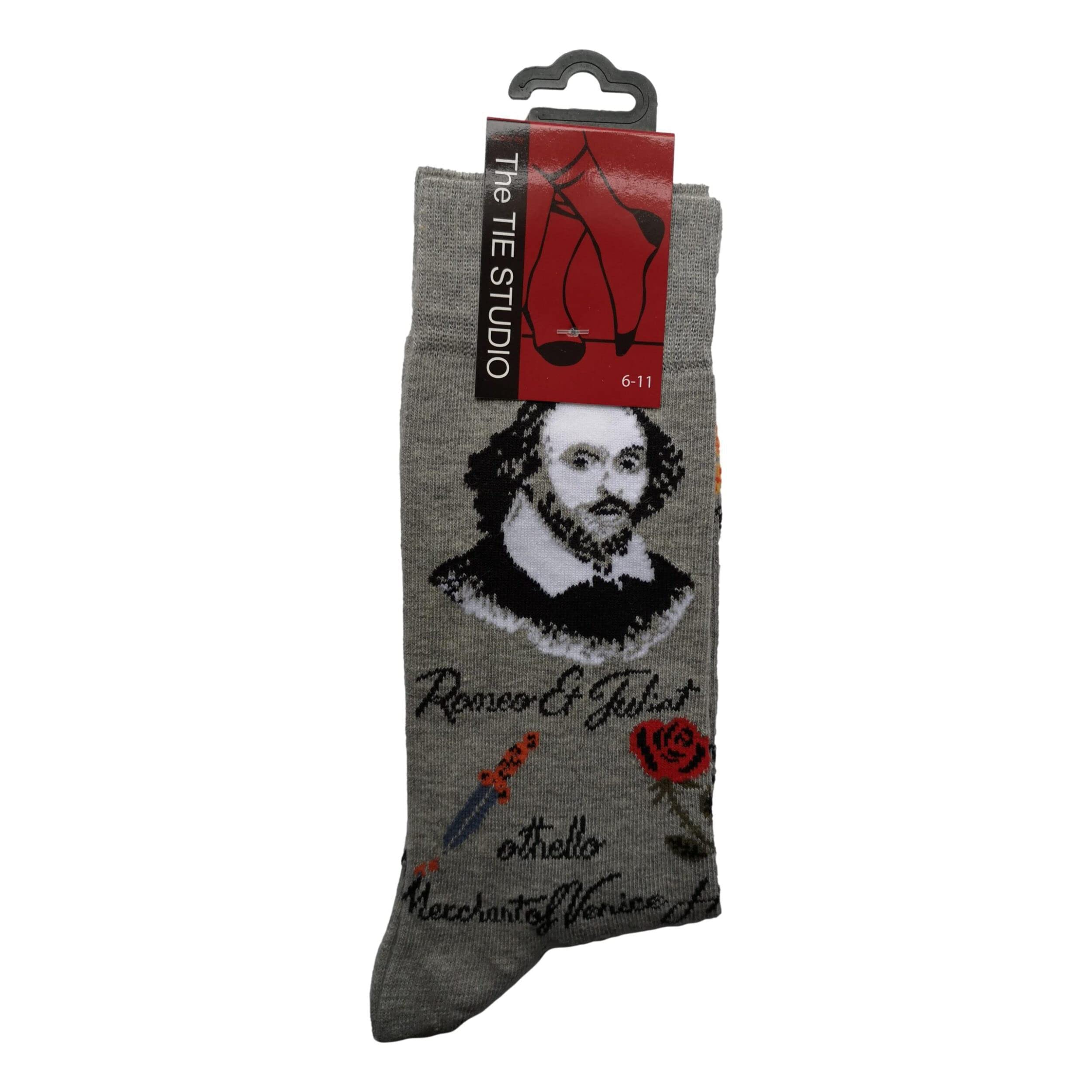 Shakespeare Unisex Novelty Ankle Socks Adult Size 6-11
