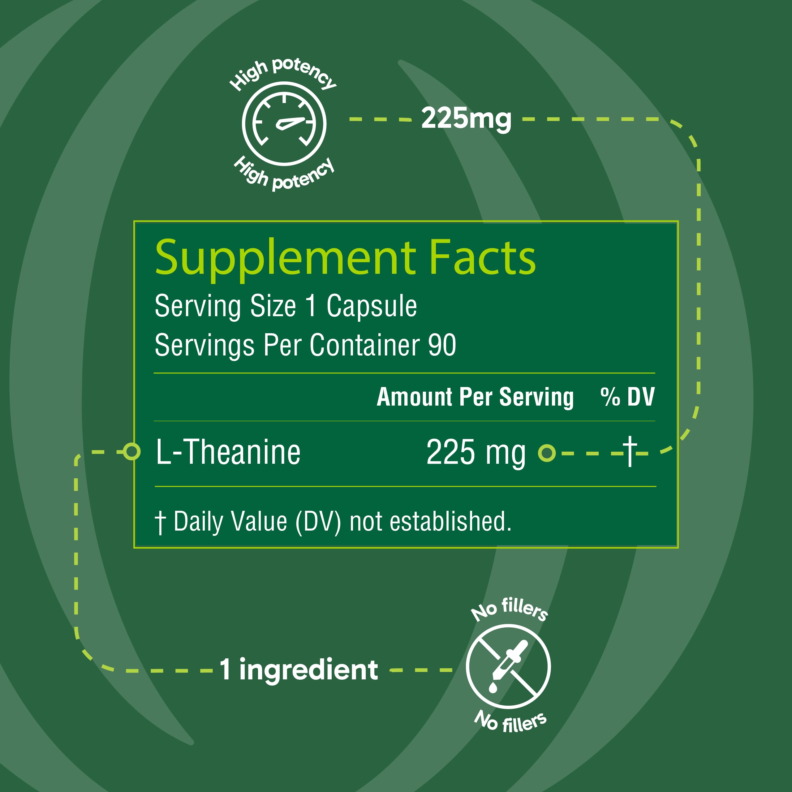 Organika L-Theanine Supplement 8 oz - 90 Capsules: 90 Day Supply of Clean Bioavailable L Theanine for Relaxation, Balance, and Calm - Easy-to-Swallow Single Capsule Servings — Amazon image 3