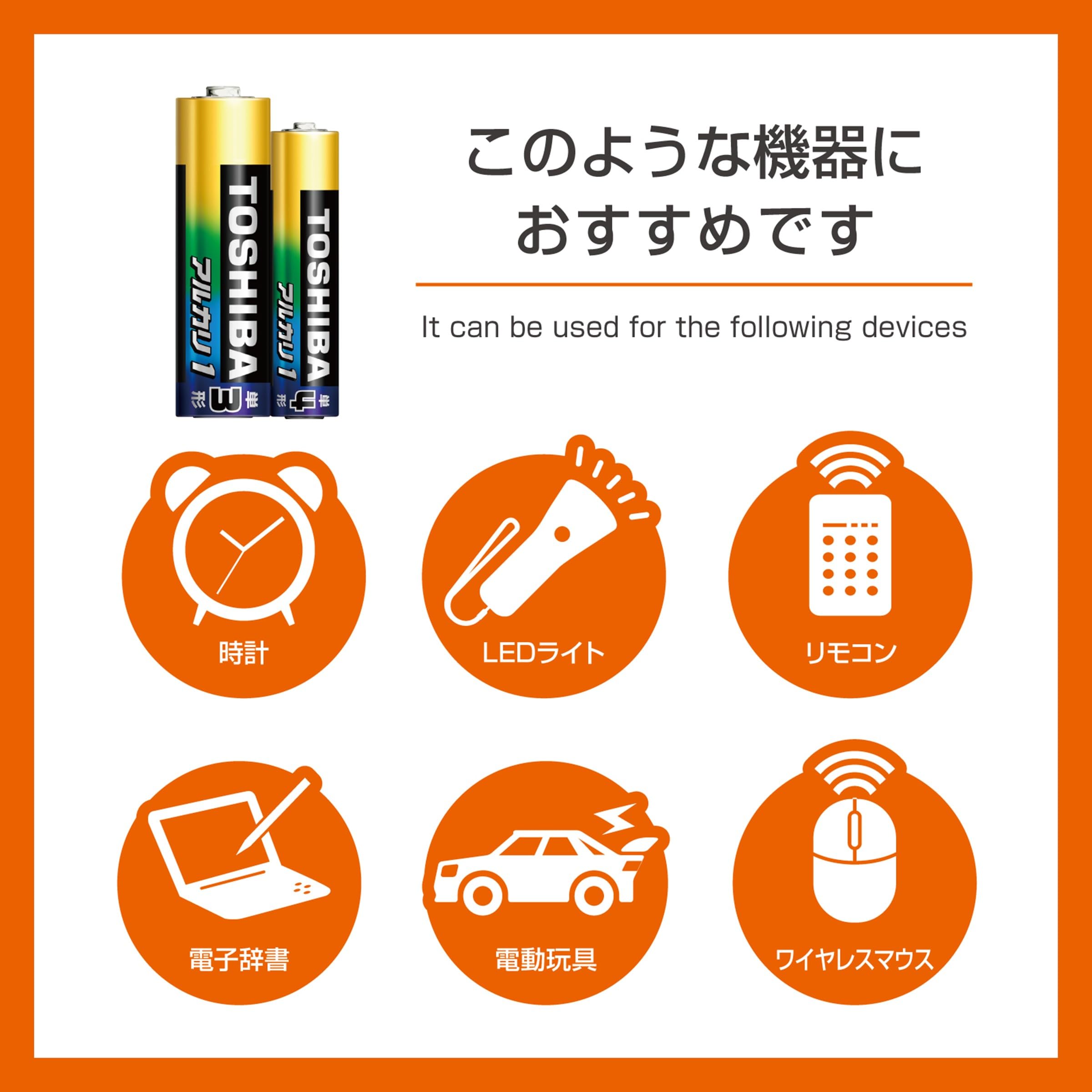 Amazon.co.jp: TOSHIBA(東芝) 電池セット アルカリ乾電池 単1形×4本