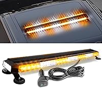 Vista 1 de CO LIGHT Barra de luz estroboscópica LED de 43 pulgadas, 108 chips de alta luz, intensidad intermitente de doble cara, luz estroboscópica