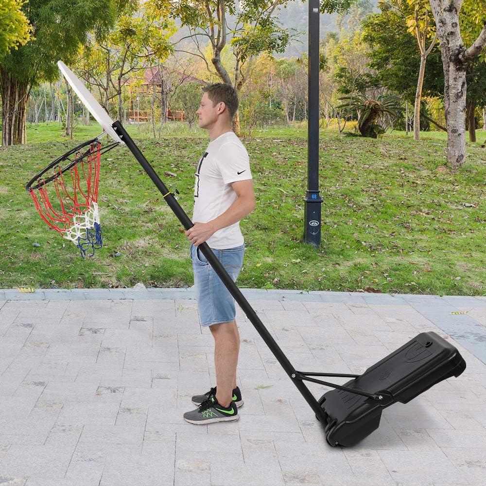 Outdoor Basketball Rack, LX-B03 Portable and Removable Youth Basketball Stand Indoor and Outdoor Basketball Stand Maximum 7# Ball