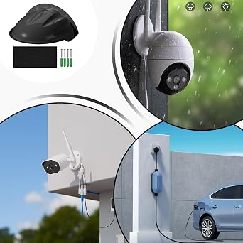 Camera Rain Shade - Security Camera Outdoor Shade | Weatherproof Protector