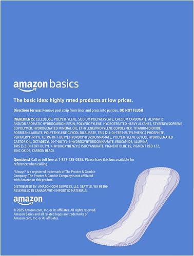 Miniatura 2 de Yaxa Basics Pantiliner diario, largo largo, almohadillas para mujer, sin perfume, 120 unidades (3 paquetes de 40) (anteriormente Solimo)
