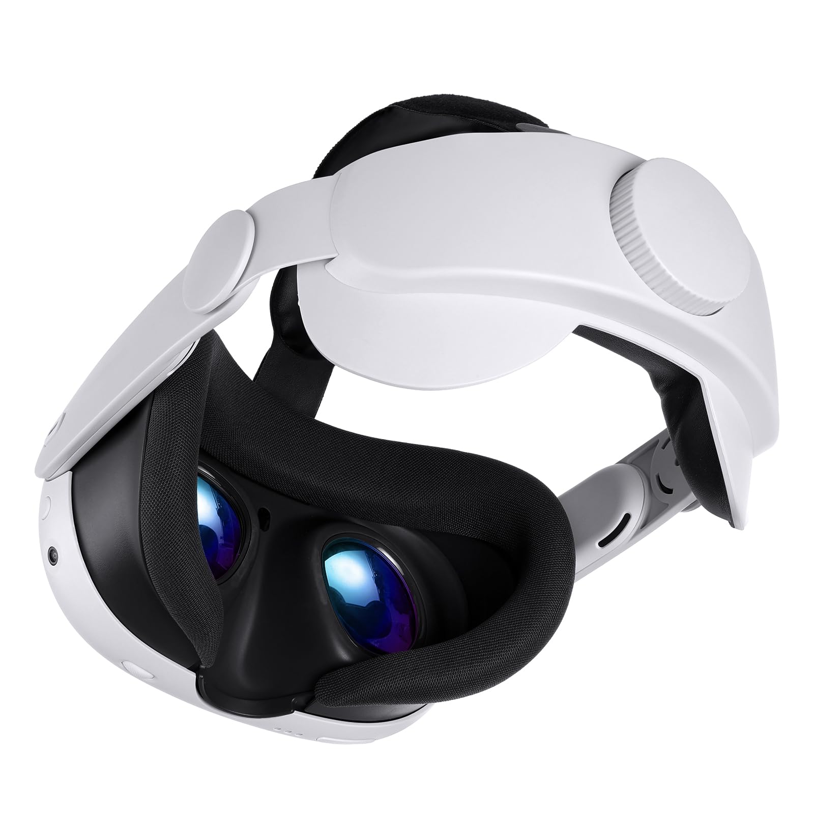 Finera Head Strap Compatible with Meta Quest 3， Adjustable Comfort Elite Strap VR Headset Strap Replacement for Meta Quest 2/3