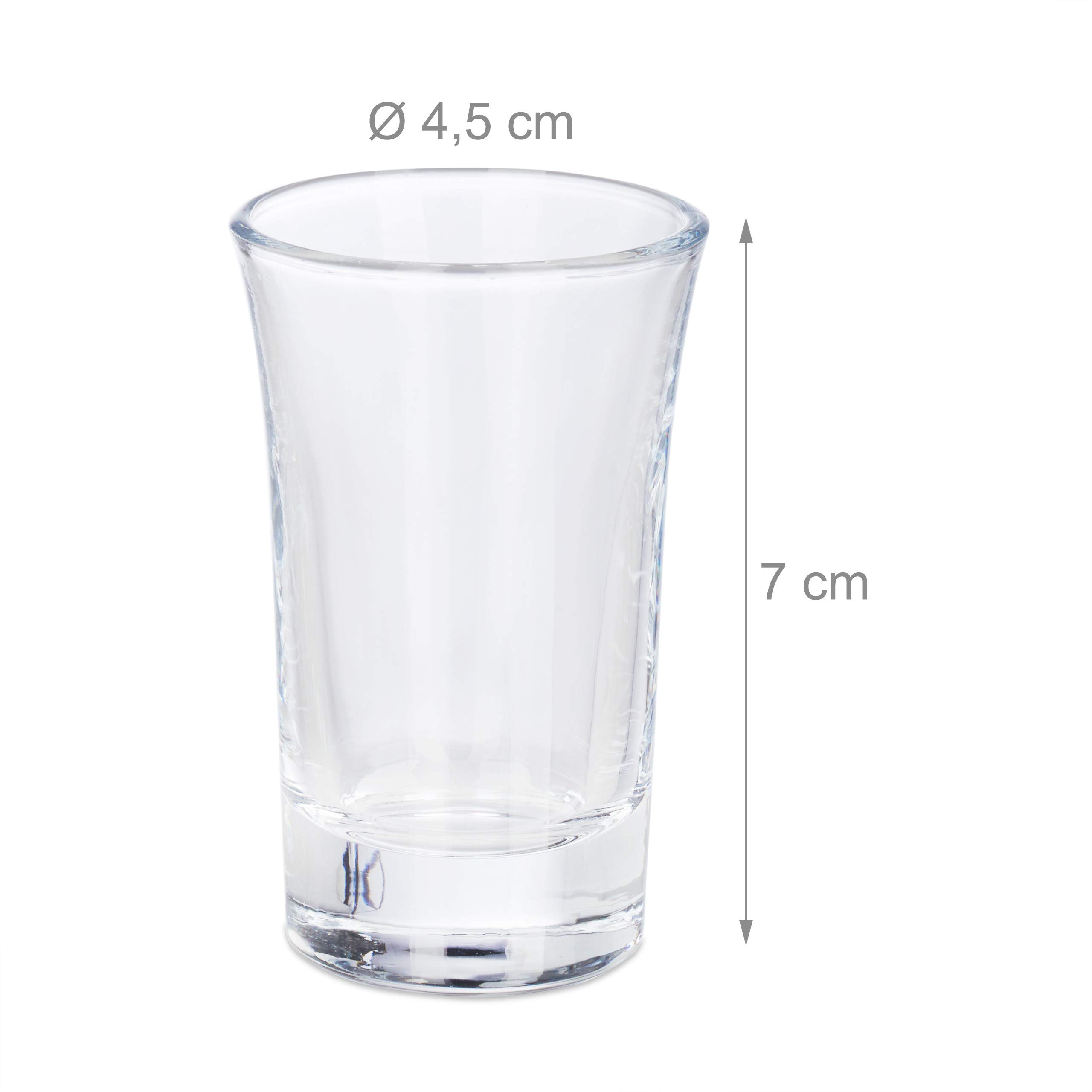 48 Bicchierini Da Liquore In Vetro Temperato Da 30 Ml – Fondo Spesso, Trasparenti, Lavabili In Lavastoviglie, Per Feste E Bar