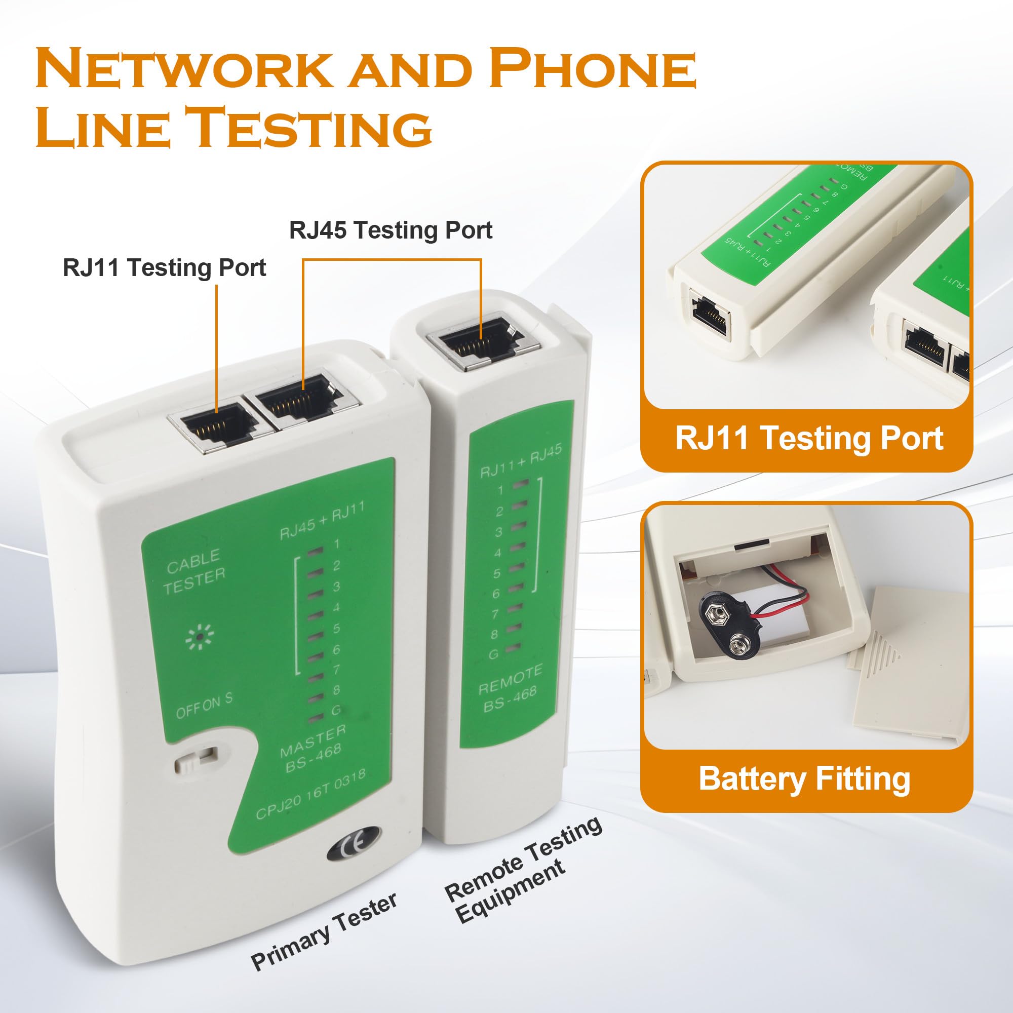 Kit d'outils réseau, connecteurs RJ45 traversants pour câbles Cat5, Cat6 et Cat7 avec 50 connecteurs Cat6, connecteurs Cat7, outil de sertissage, kit de réparation réseau RJ45/RJ11/RJ12