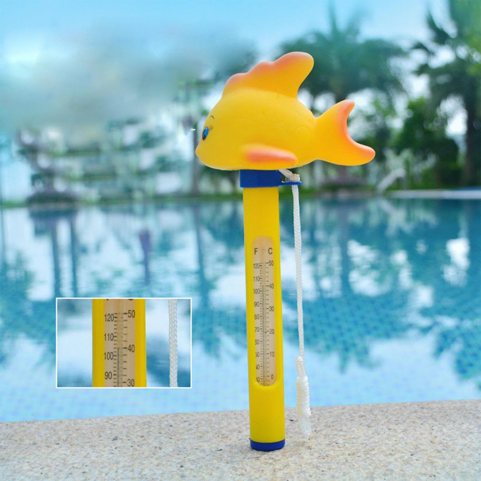 Termometro per Piscina - Termometro Galleggiante Per Acqua | Strumento Di Precisione Facile Da Leggere Per Tutti
