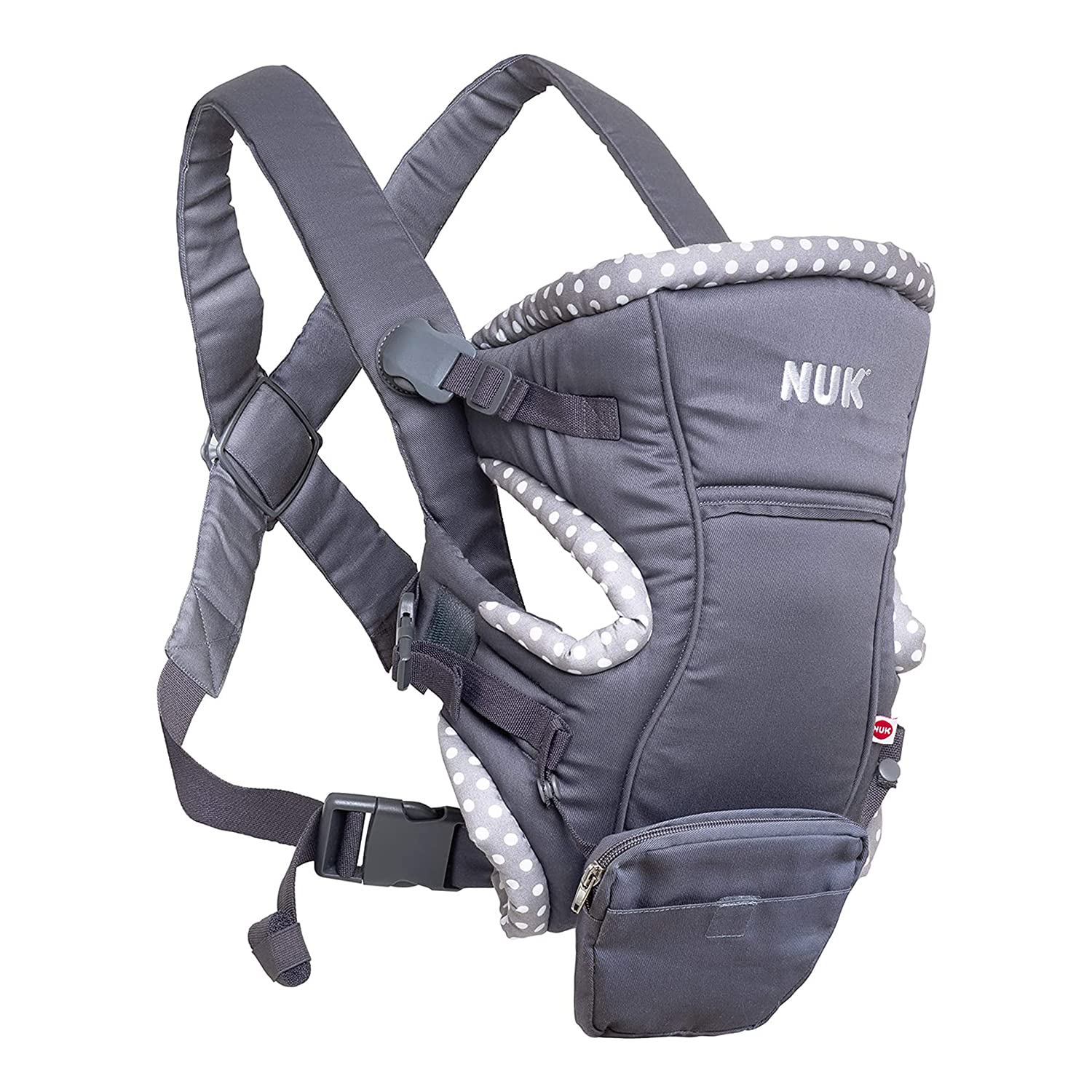 Baby Carrier Natural Fit 3 em 1 - NUK, Cinza