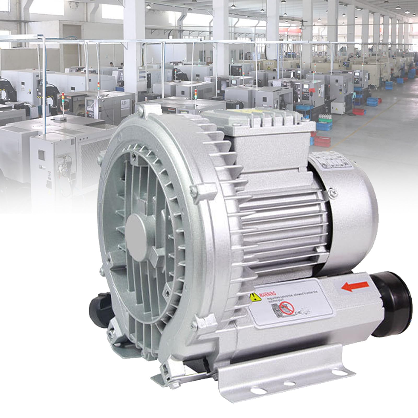 Przemysłowa dmuchawa i ekstraktor wirowa odśrodkowa pompa próżniowa do wydechu warsztatowego, 250 W, 220 V/380 V, idealna do użytku komercyjnego