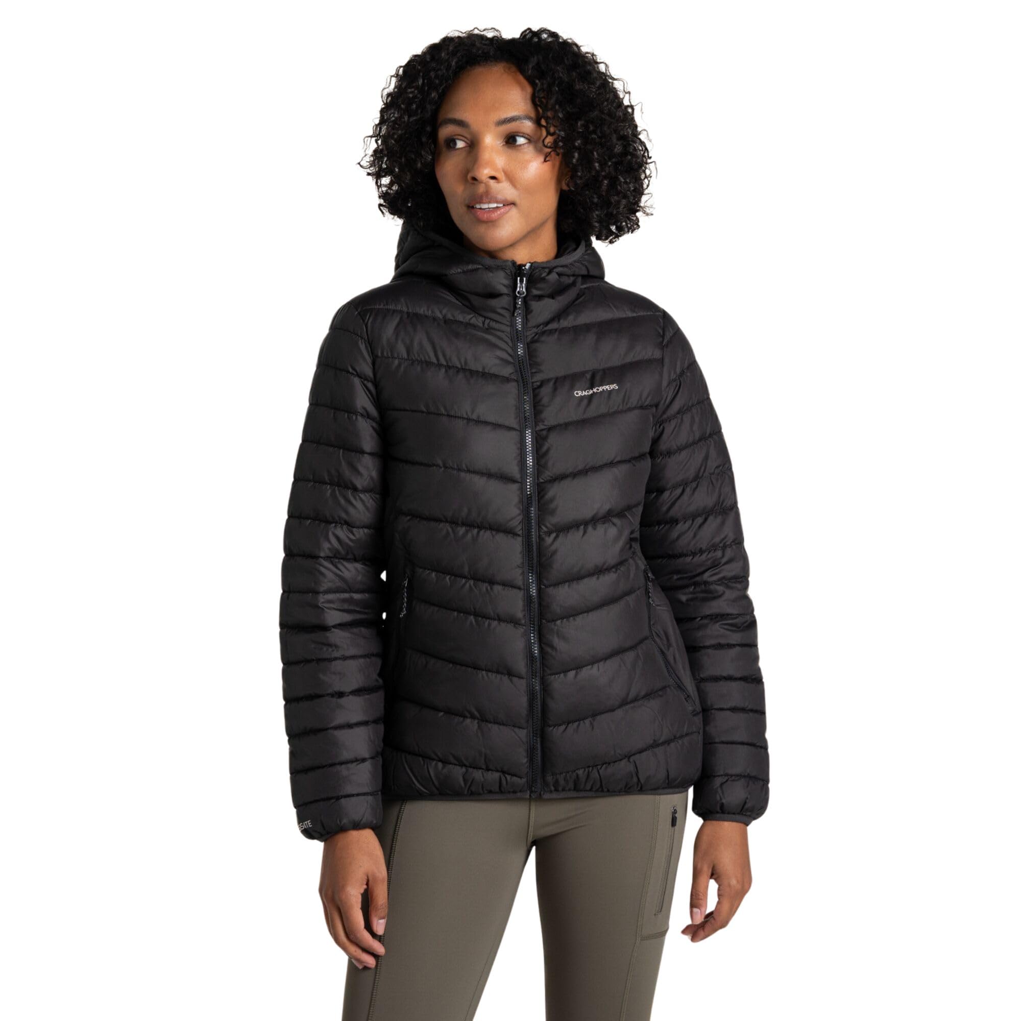 Craghoppers Women's Black Complite Ix Lightweight Hooded Jacket