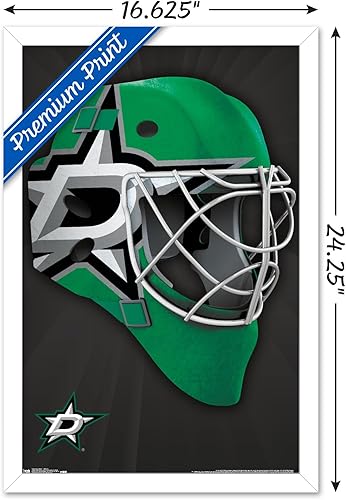 Miniatura 60 de Trends International NHL Dallas Stars - Póster de pared con máscara 16, 22.375 x 34 pulgadas, versión enmarcada en negro Versión con marco negro