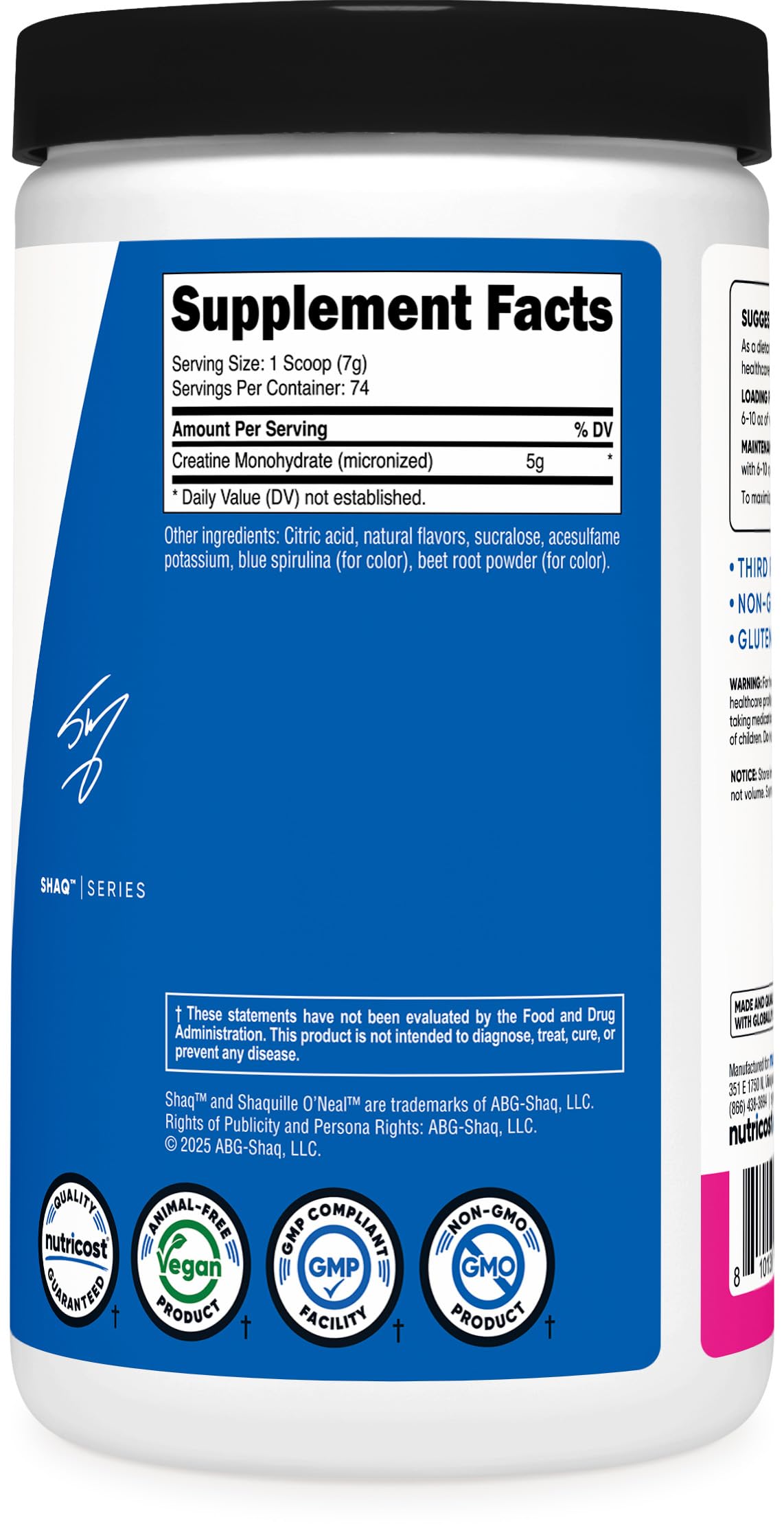 Nutricost Creatine Monohydrate Powder (Shaq's Berry Blast, 500 Gram) — Amazon image 5