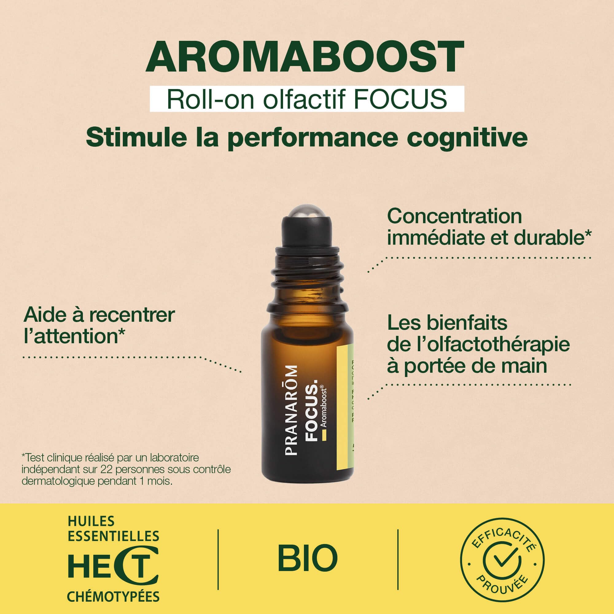 PRANAROMPACABAD aromaboost roller focus do codziennego stosowania 5 ml