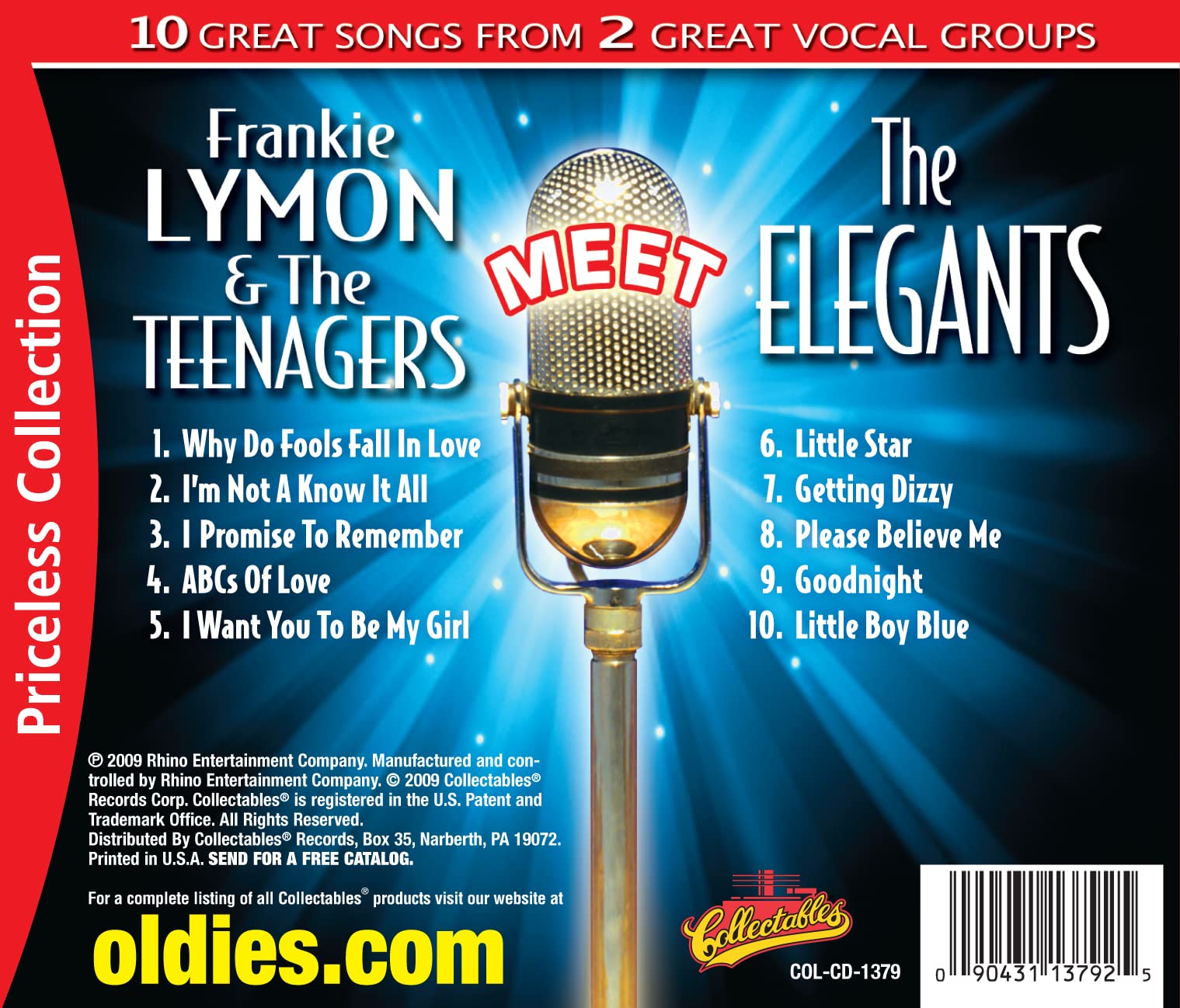 Frankie Lymon & The Teenagers Meet The Elegants