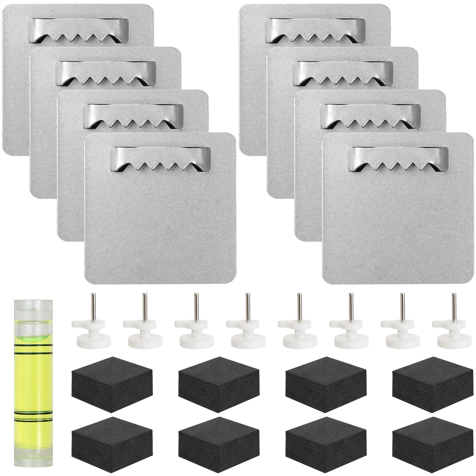 Crochets autocollants en acrylique Dibond pour photos lourdes, suspension aluminium extra puissant jusqu'à 2 kg