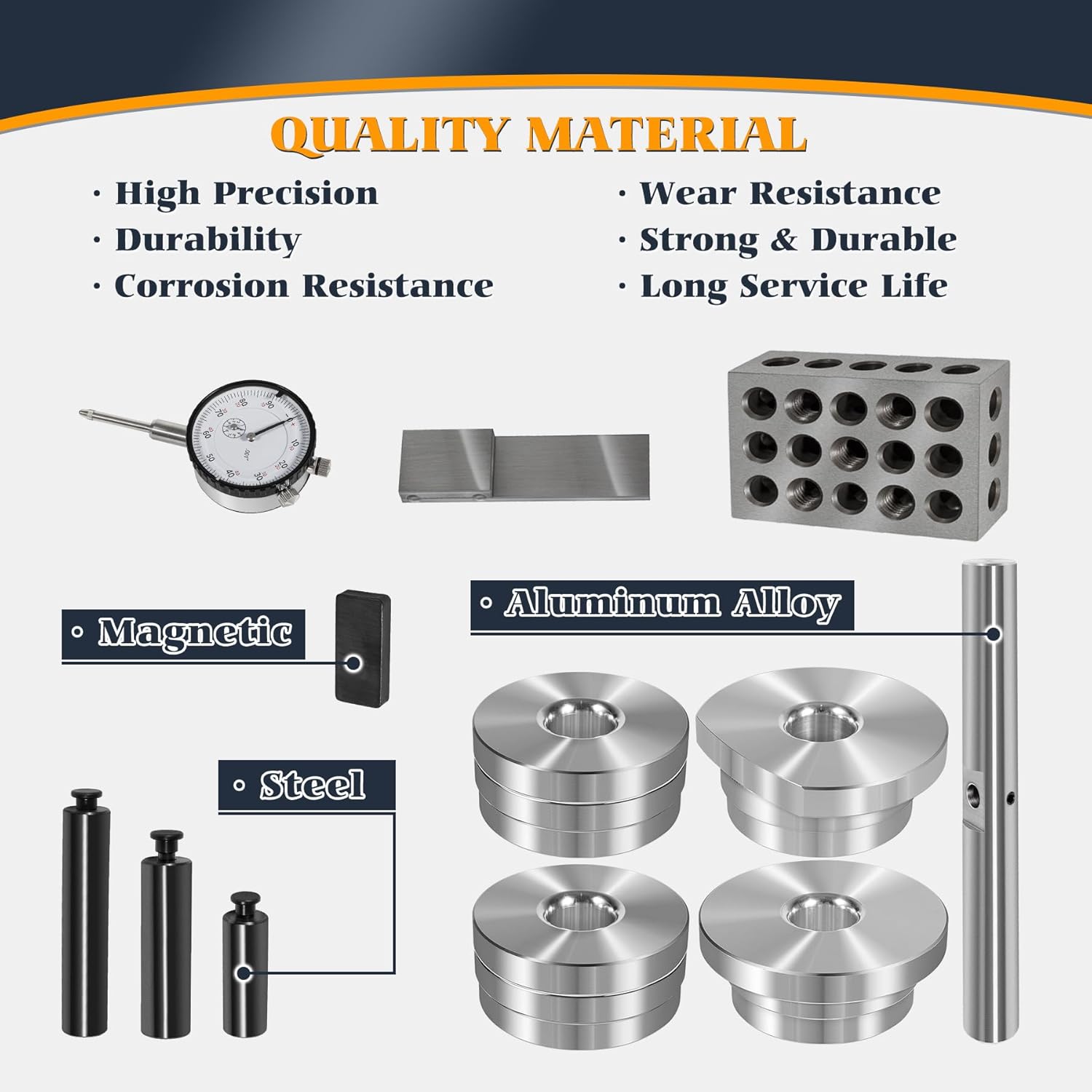 11001 Differential Pinion Depth Checker Kit Gauge Tool Compatible with Ford 7.5" 8" 8.8" 9", GM 10-14 Bolts, Compatible with Chrysler, Dana 30-80 and Most Differentials
