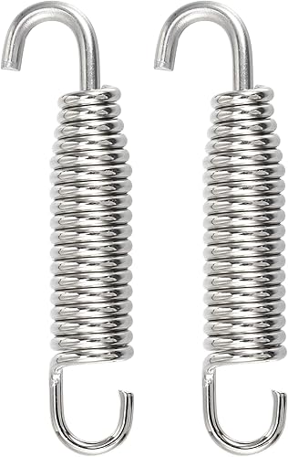 X AUTOHAUX 2 piezas de resorte universal para tubo de escape para motocicletas de 2.283in, 2.28 pulgadas, gancho de resorte de tubo de escape de