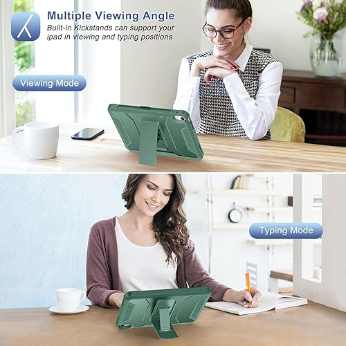 Miniatura 6 de Soke Funda para iPad de 10.9 pulgadas de 10.9 pulgadas 2022, con protector de pantalla integrado y soporte, funda protectora de cuerpo completo
