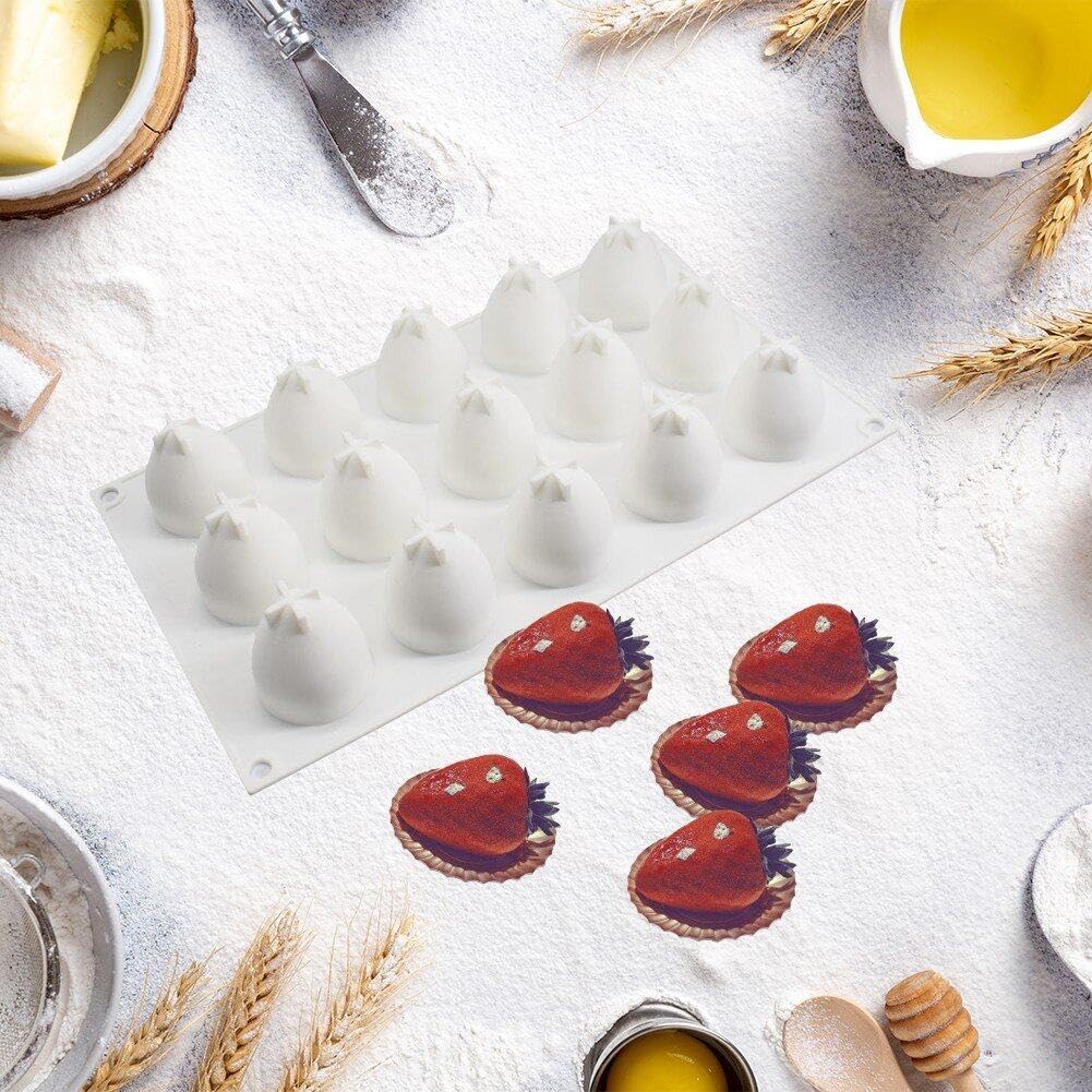 Stampi In Silicone Per Torte Mousse A Forma Di Cubo – 8 Cavità – 7x5x5 Cm – Adatti A Forno E Microonde