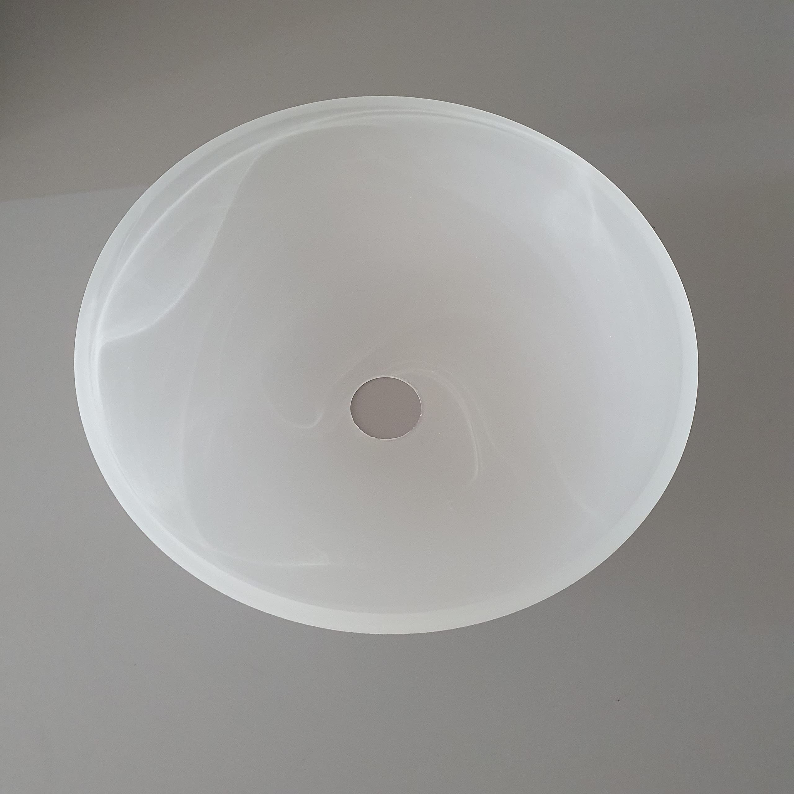 Happyyami 6 Paralumi in Plastica Bianca Foglia a Ferro di Cavallo, Lampada da Tavolo, Parete, Sospensione