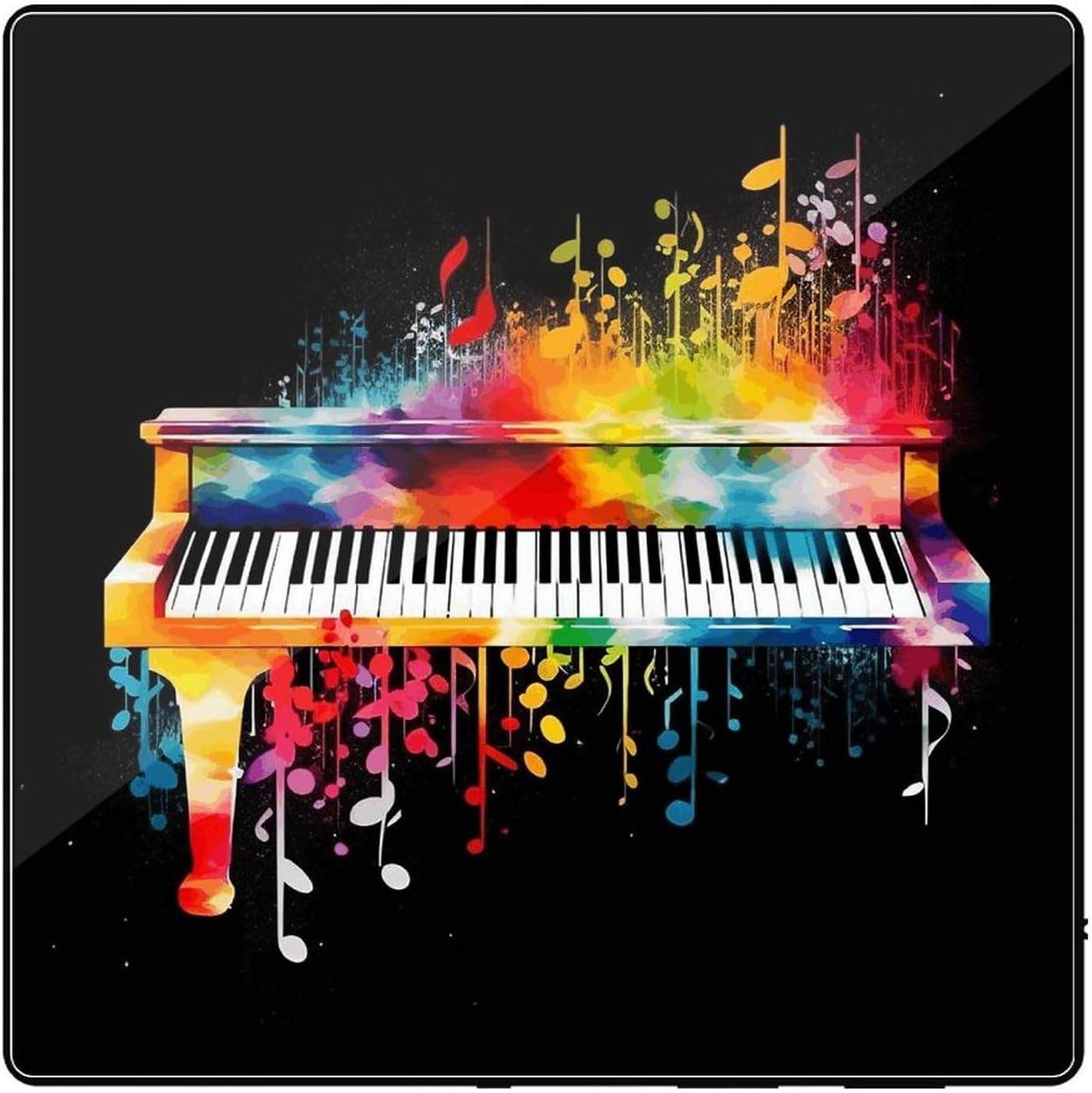 Colorful Piano Keyboard Music Fridge Magnet 4"x 4"
