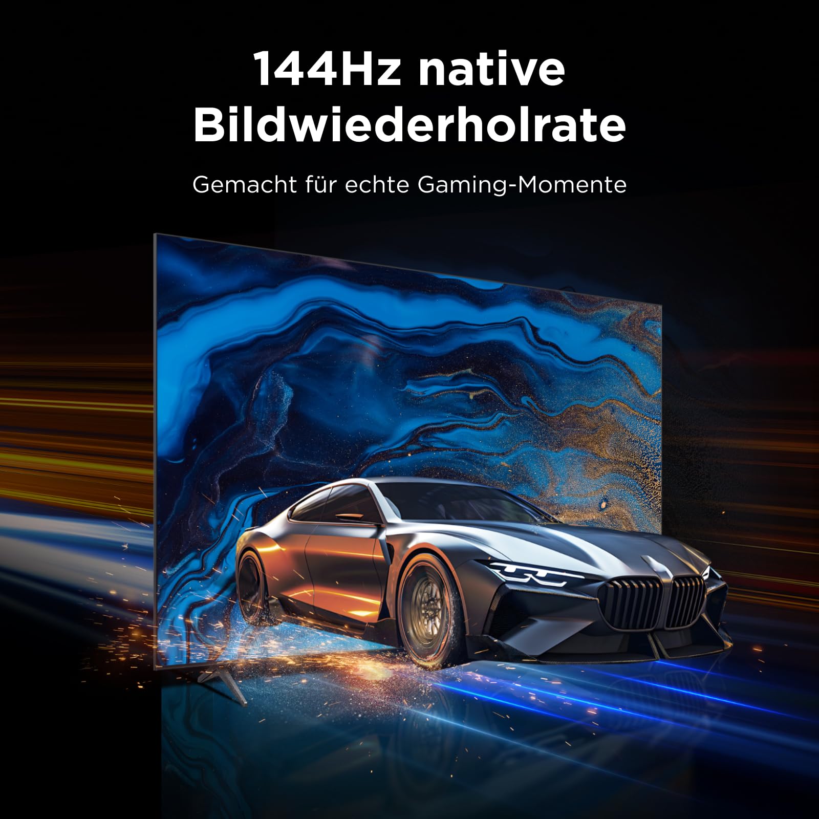 TCL 65T8D QD-Mini LED 65 Zoll Fernseher, 4K Smart TV, Google TV, 144 Hz | FreeSync Premium, Game Master, Dolby Vision, HDR10+, Dolby Atmos, 2.1 Onkyo Sound, Apple AirPlay 2, Google Cast