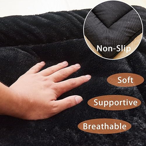 Miniatura 2 de Cama para perros de tamaño mediano para perros  Cama lavable para gatos al aire libre  Alfombra súper suave y afelpada  Alfombrilla antideslizante