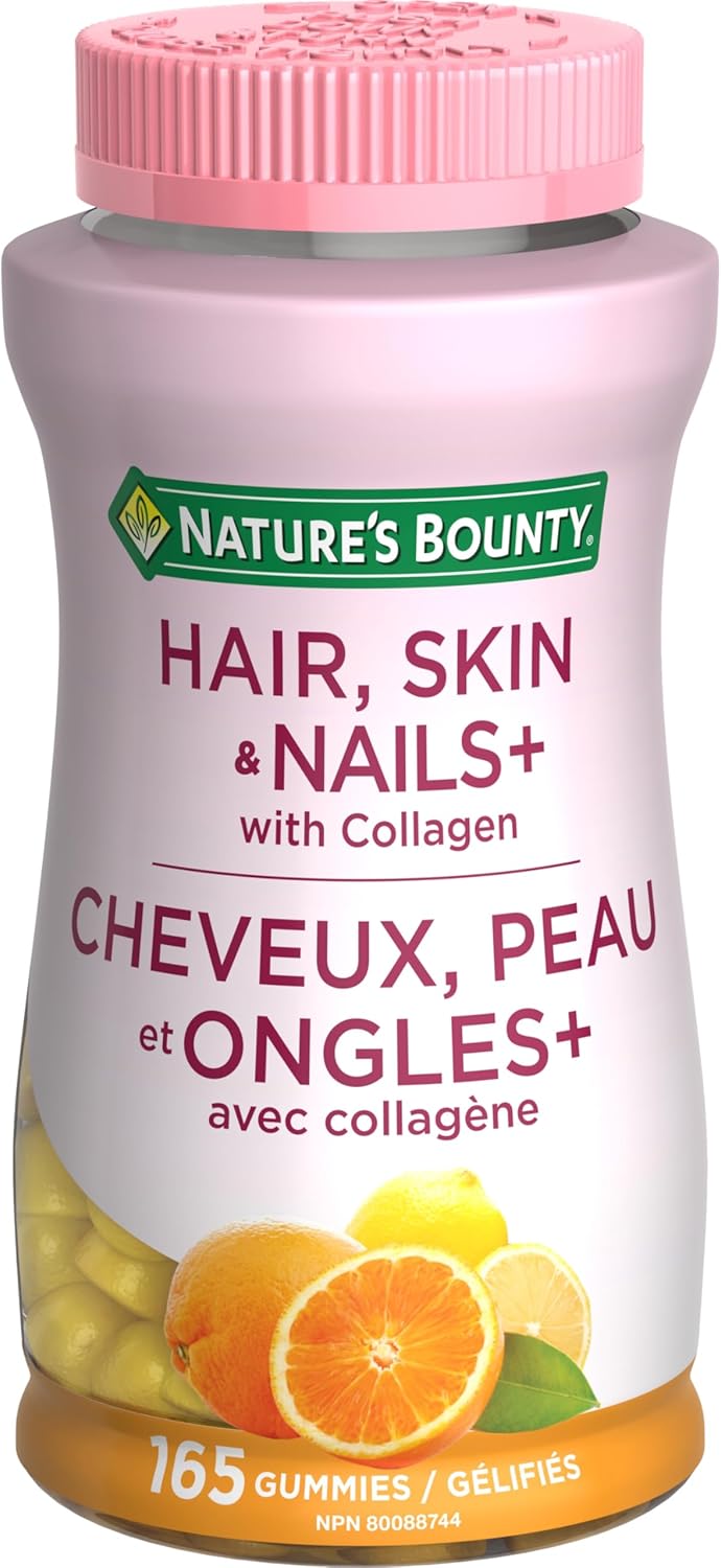 NATURE’S BOUNTY Hair, Skin & Nails Plus Collagen, Maintains Health Of Hair, Skin & Nails, Supports Immune Function, Provides Antioxidants, Helps Maintain Mucous Membranes, Gummies, 412.5 g NATURE’S BOUNTY Hair, Skin & Nails Plus Collagen, Maintains Health Of Hair, Skin & Nails, Supports Immune Function, Provides Antioxidants, Helps Maintain Mucous Membranes, Gummies, 412.5 g