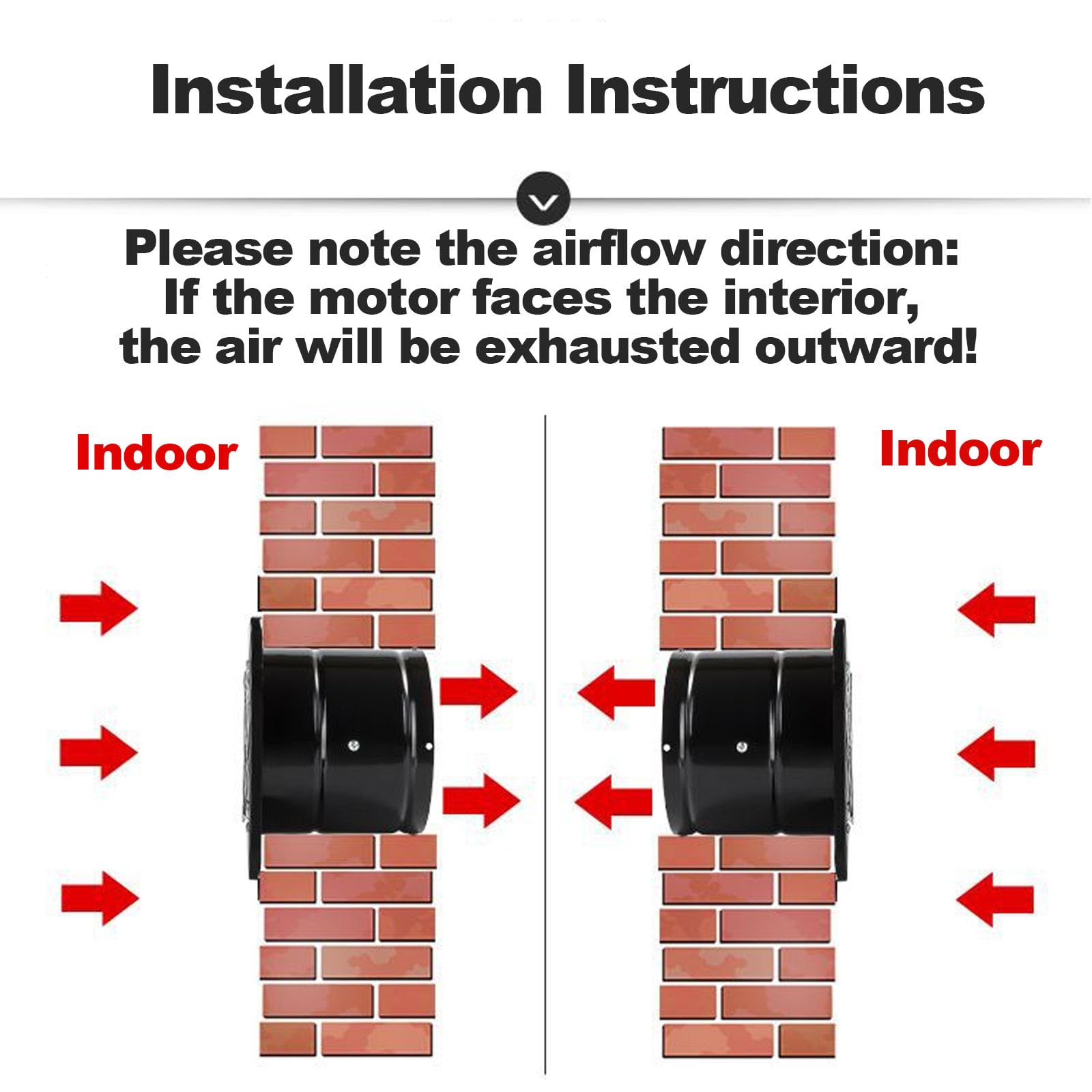 Aspiratore Industriale A 7 Pale, Ventilatore di Scarico Silenzioso da 18/20 Pollici, Ventilazione A 360°, Impermeabile E Sigillato, A Risparmio Energetico, Ideale per Fabbriche, 18in