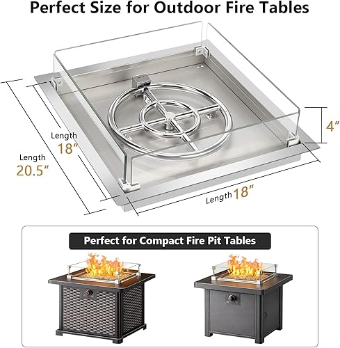 Vista 12 de GRISUN Válvula mezcladora de aire de propano de 1/2 pulgada para hogueras – Válvula mezcladora de aire de alta capacidad de 150,000 BTU Propano