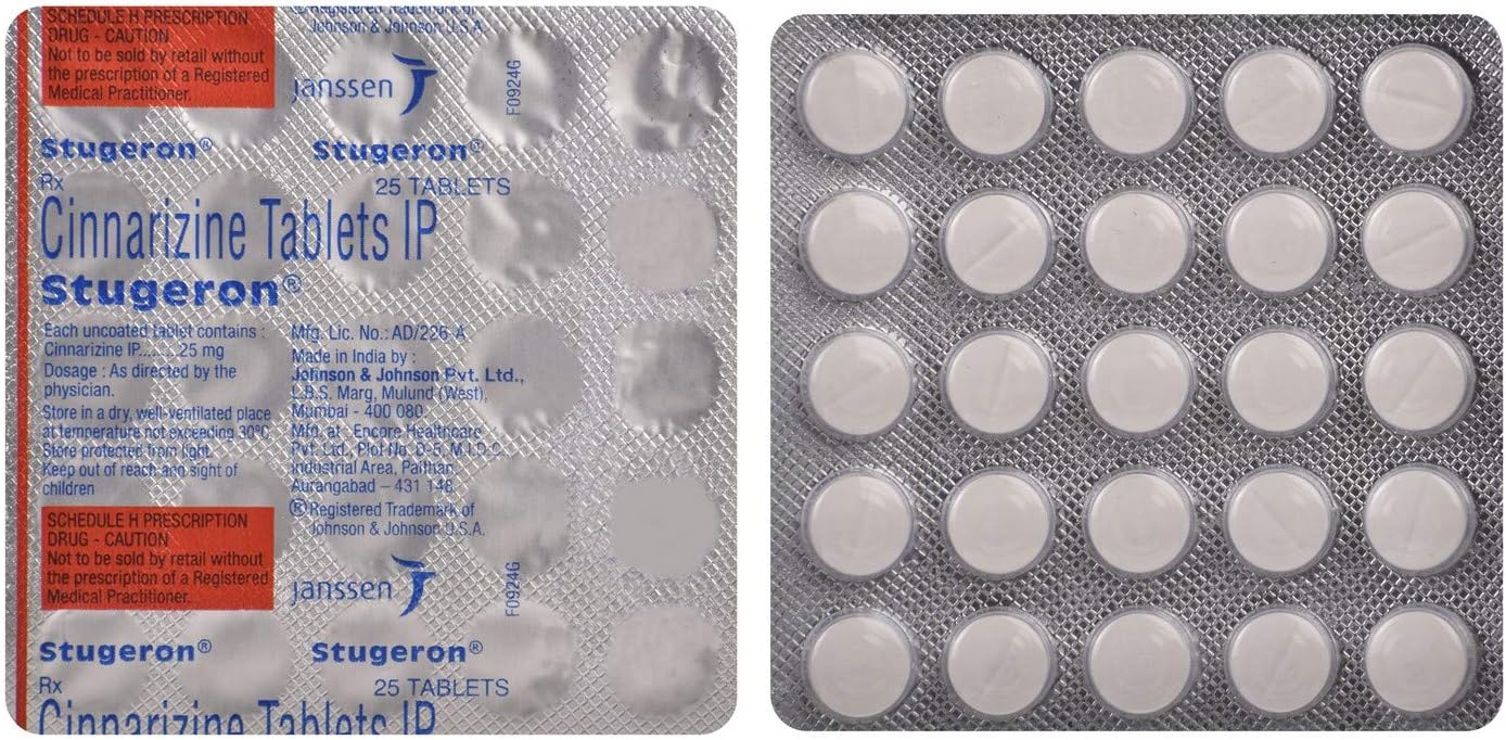 Stugeron - Strip of 25 Tablets