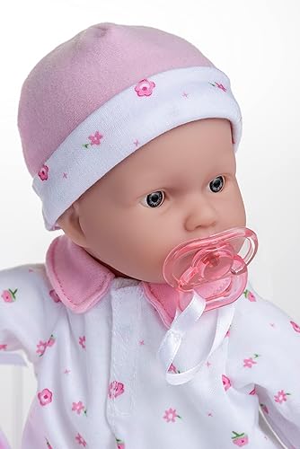 Miniatura 7 de JC Toys La Baby Caucasian 11-inch Small Soft Body Baby Doll La Baby  Washable Removable White & Pink Floral Outfit wHat, Pacifier & Blanket  for