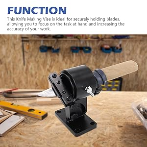 SCOTTCHEN Swivel Knife Making Vise, Knife Vise Tool, Knife Making Clamp,Work Bench Vise Tilts Rotates for Knife Making 360 Degree-1 Pack