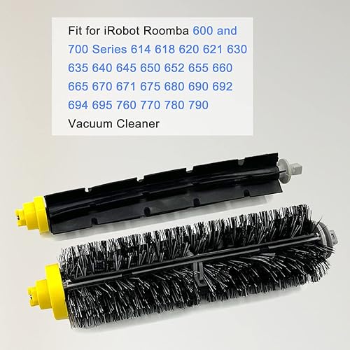 Miniatura 9 de Piezas de repuesto para iRobot Roomba 600 500 Series 694 695 677 671 690 680 660 650 620 614 595 585 564 Vacío Robótico, 2 cepillos de cerdas, 2