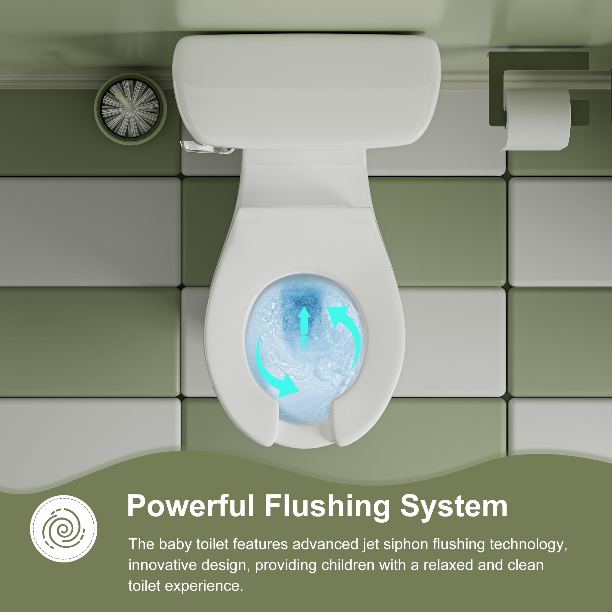 Simple Project Ceramic Toddler Potty Training Toilet, 10.5