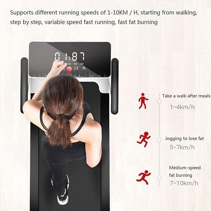 Caminadora Eléctrica Portátil Plegable NYTFHMS con Pantalla LCD miniatura 7