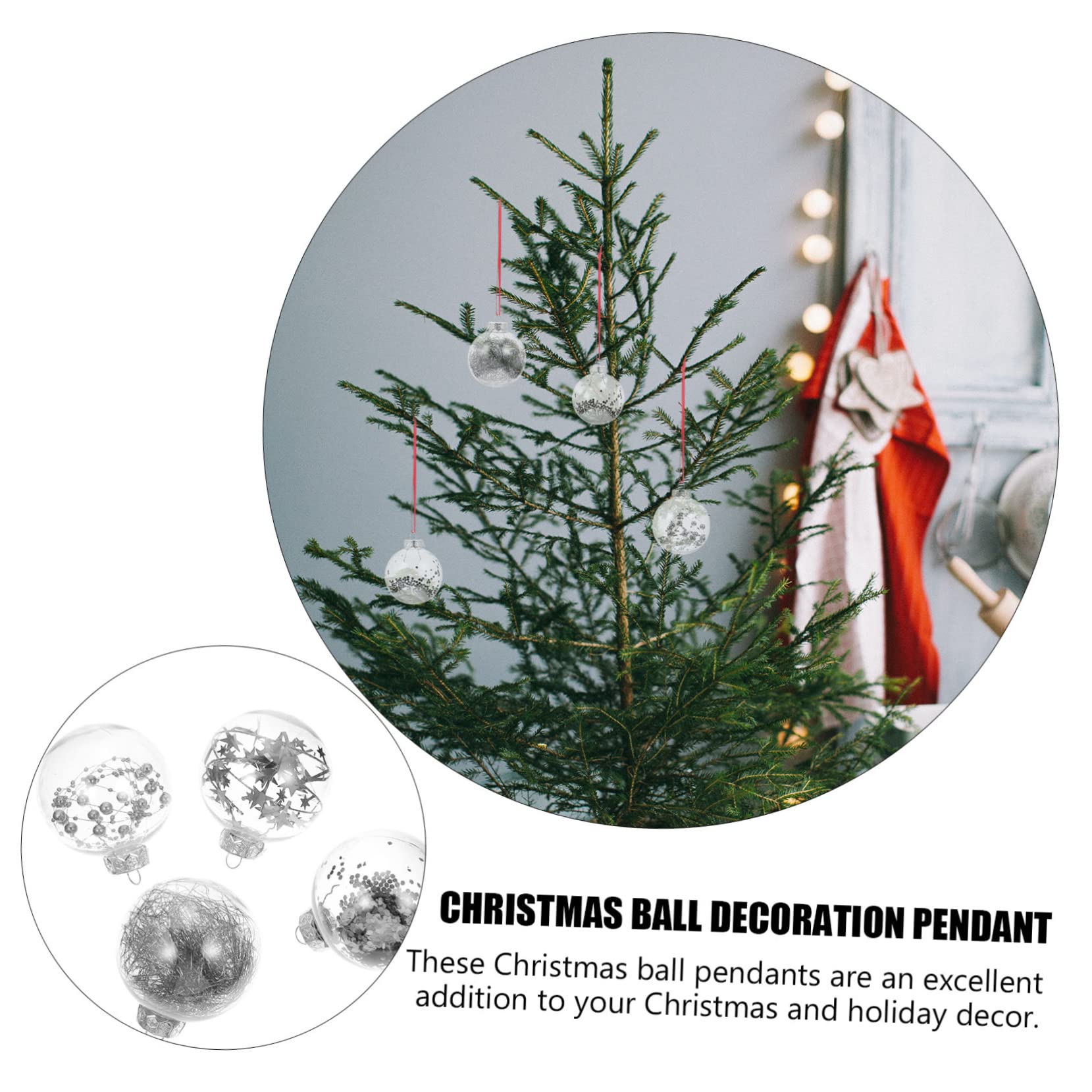 Boules de Noël Décoratives à Suspendre pour Sapin de Noël et Décoration Intérieure Style Aléatoire
