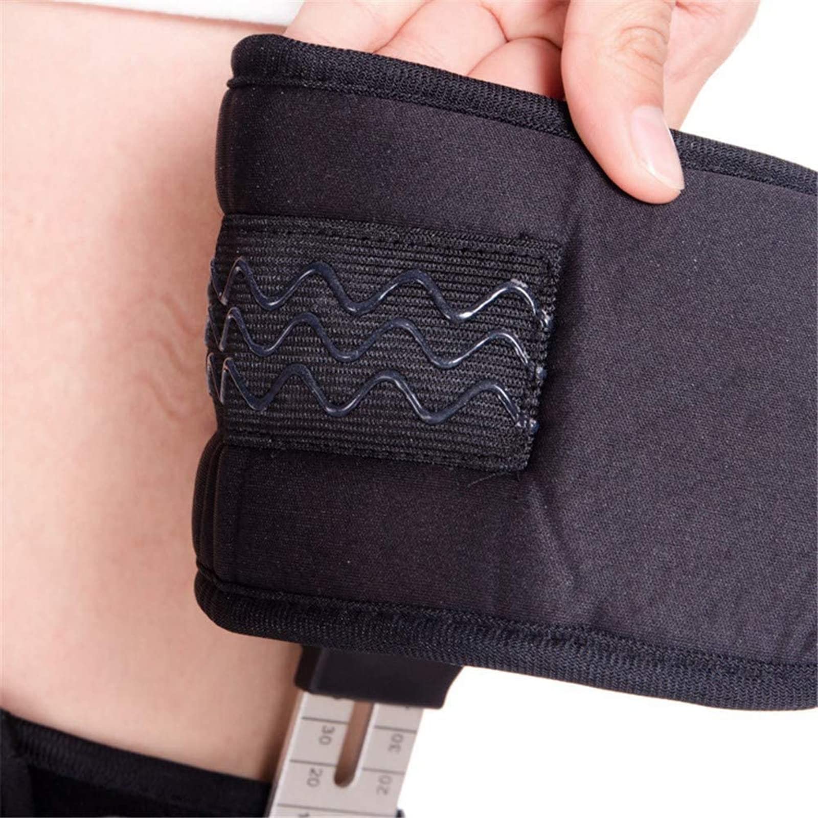 Tutore per Ginocchio, Tutore per Ginocchio Rom Incernierato per La Stabilizzazione del Recupero, Stabilizzatore di Supporto Ortopedico Medico Regolabile, Universale, Idea,Black