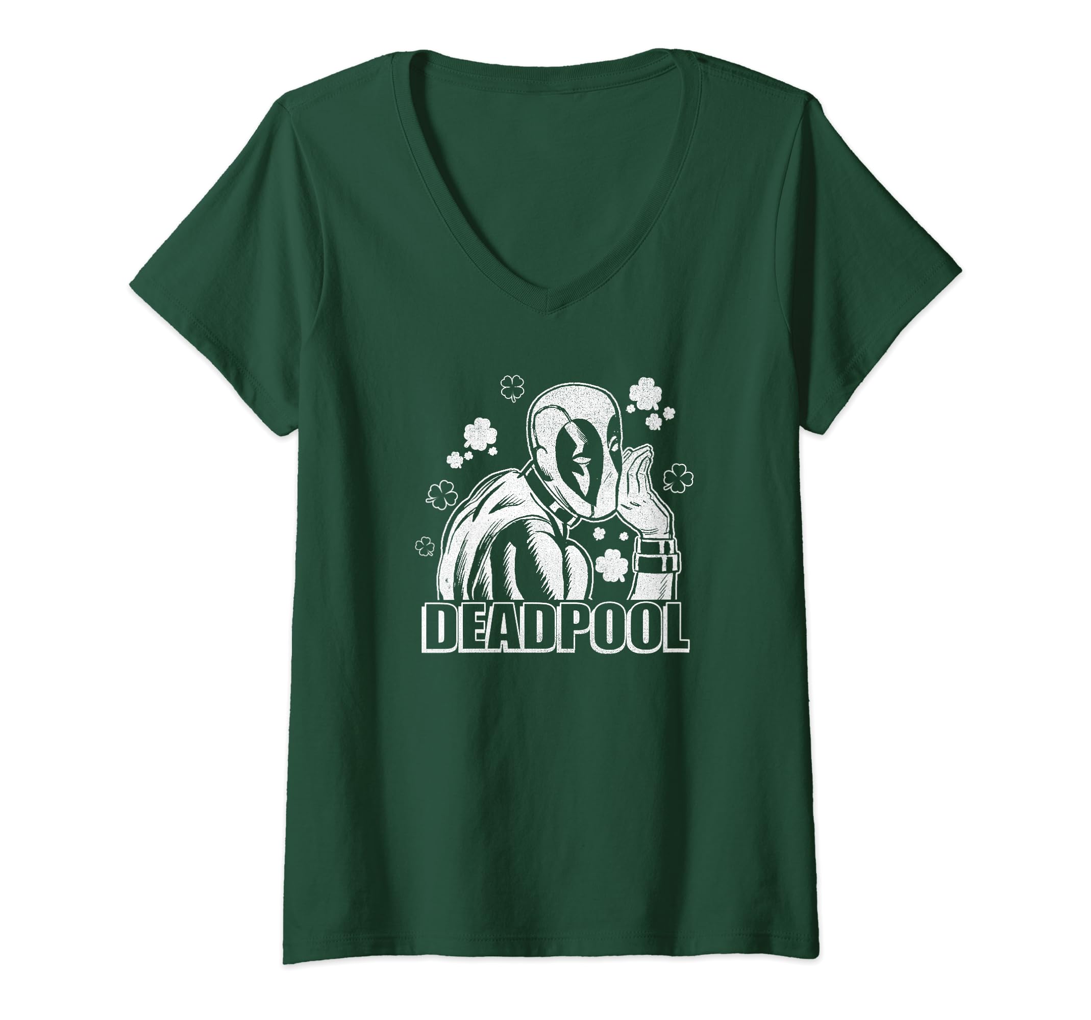 T-shirt Deadpool Marvel vert pour fêter la Saint-Patrick au pub - 2