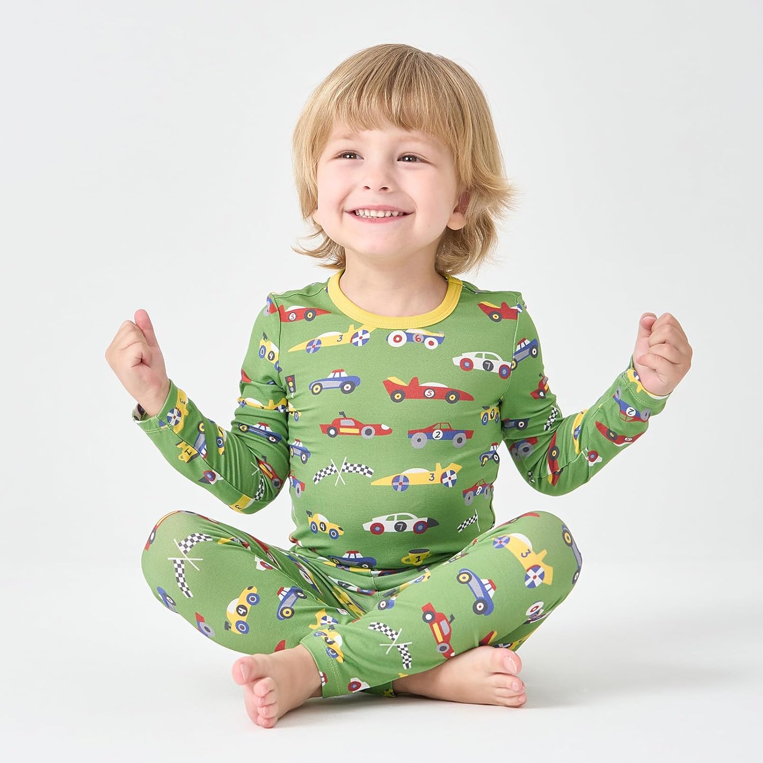 pureborn Baby Toddler Kids Viscose from Bamboo Pajamas Set Pjs 2pcs 18M-8Y - Image 3
