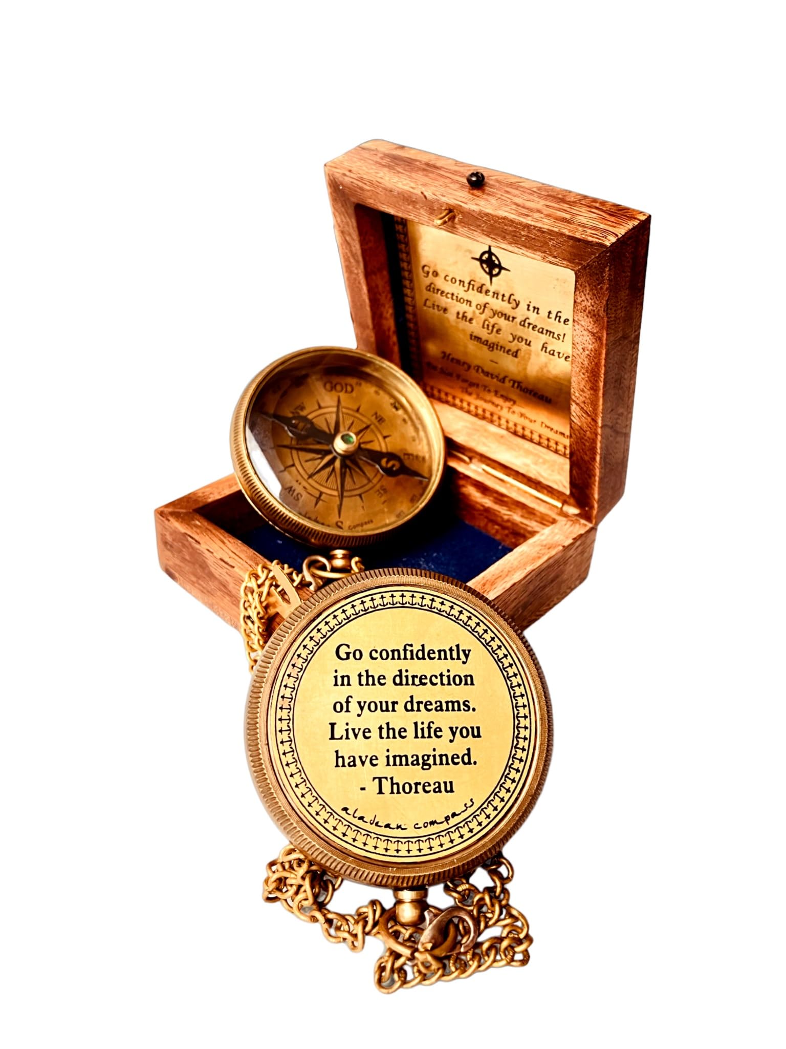 Gift for Son from Mom Dad | Engraved Compass 2" - Father to Son Gifts, Mom to Son Gifts for Graduation 2025, Birthday Baptism Confirmation Communion